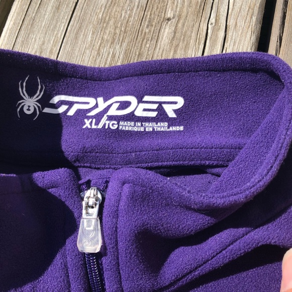Spyder 1/4 Zip Pullover Fleece Lightweight - Picture 2 of 6